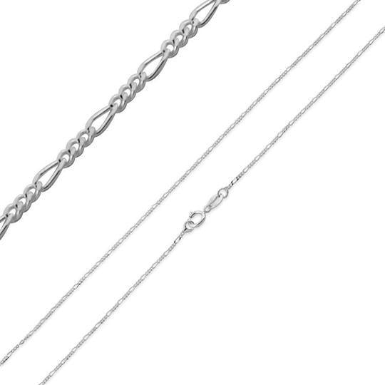 Sterling Silver Figaro Chain 1.0mm
