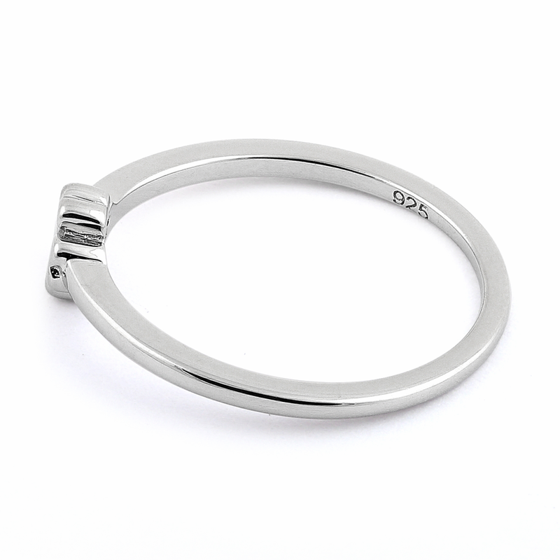 Sterling Silver 4 Heart Clover Shape Ring