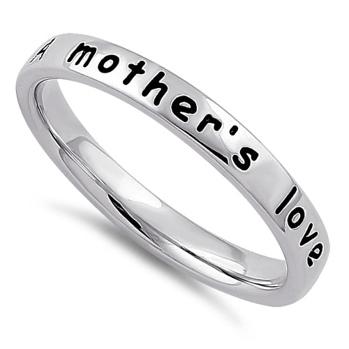 Sterling Silver "A mother's love is open arms" Ring