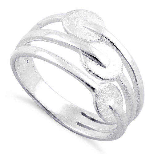 Sterling Silver Abstract Circles Ring