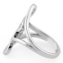 Sterling Silver Abstract Wriggle Ring