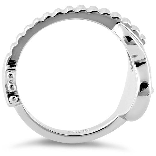 Sterling Silver Acoustic Guitar Ring