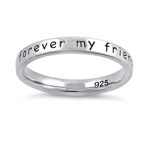 Sterling Silver "Always my mother, forever my friend" Ring