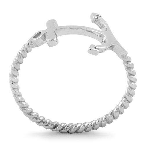 Sterling Silver Anchor Ring