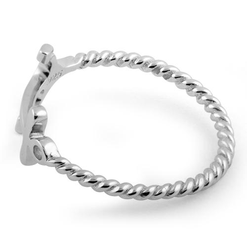 Sterling Silver Anchor Ring