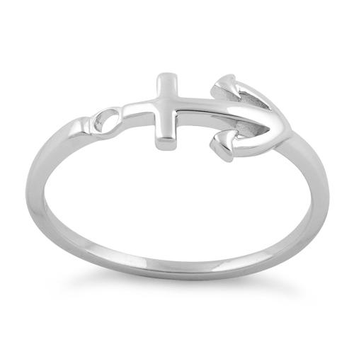 Sterling Silver Anchor Ring