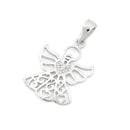 Sterling Silver Angel hearts CZ Pendant