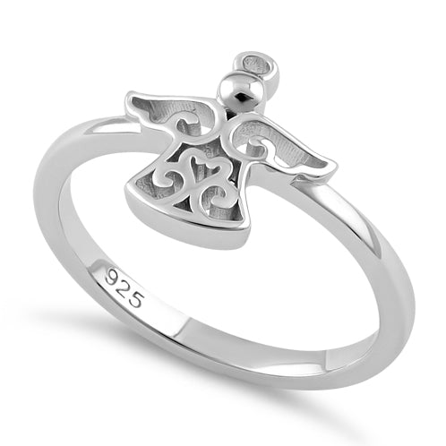 Sterling Silver Angel Ring