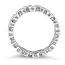 Sterling Silver Eternity Bubbles Pink CZ Ring