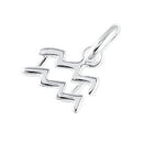 Sterling Silver Aquarius Symbol Pendant