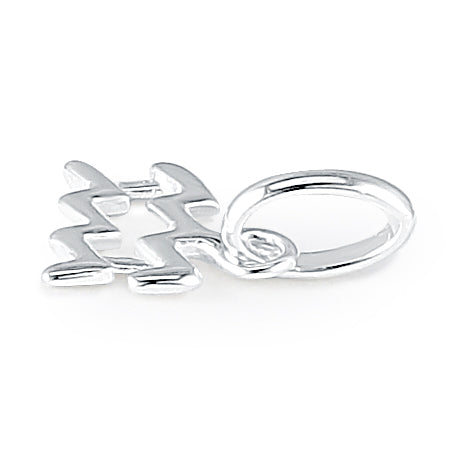 Sterling Silver Aquarius Symbol Pendant