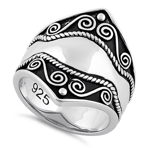 Sterling Silver Artisan Bali Ring