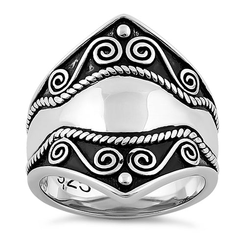 Sterling Silver Artisan Bali Ring