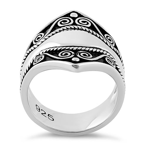 Sterling Silver Artisan Bali Ring