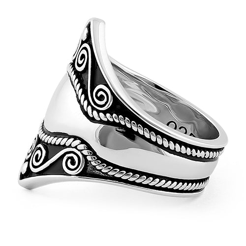 Sterling Silver Artisan Bali Ring