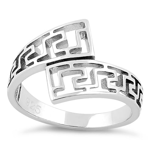 Sterling Silver Aztec Pattern Ring