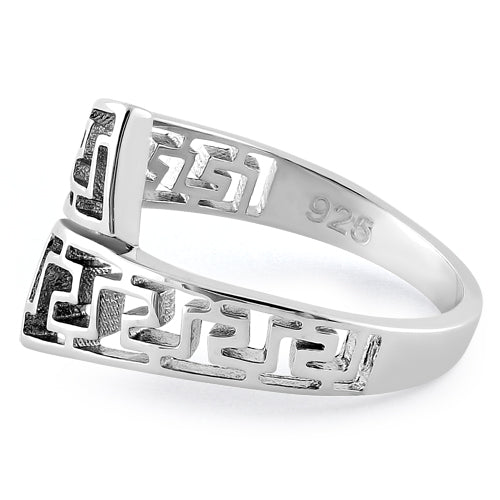 Sterling Silver Aztec Pattern Ring