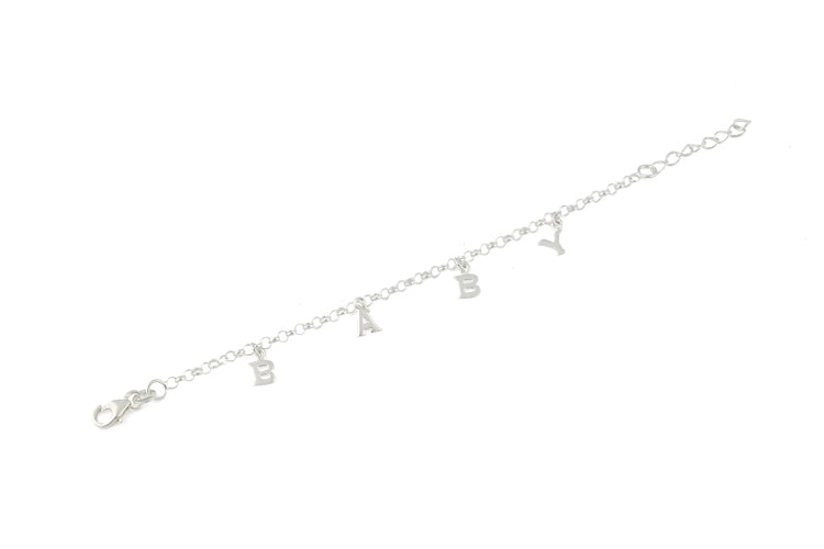 Sterling Silver "Baby" Bracelet - Child Size