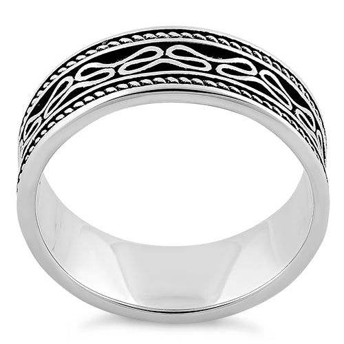 Sterling Silver Bali Design Band Ring