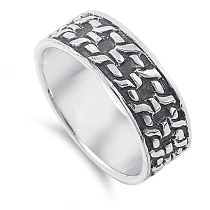 Sterling Silver Barbed Wire Ring