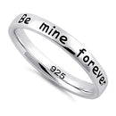 Sterling Silver "Be mine forever" Ring