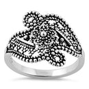 Sterling Silver Beads Flower Ring