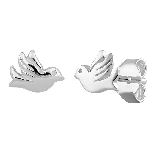 Sterling Silver Bird Earrings