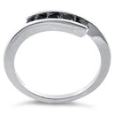 Sterling Silver Black Onyx Free Form Ring