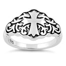 Sterling Silver Bold Cross Ring