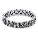 Sterling Silver Braid Eternity Band