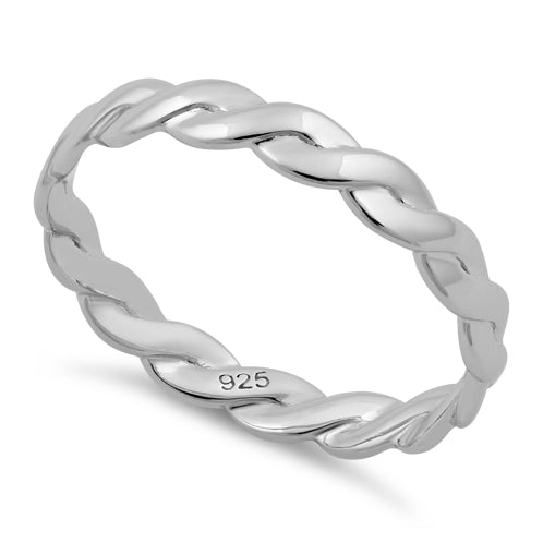 Sterling Silver Braided Band Ring