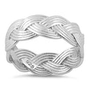 Sterling Silver Braided Band Ring
