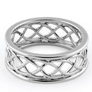 Sterling Silver Braided Eternity Band