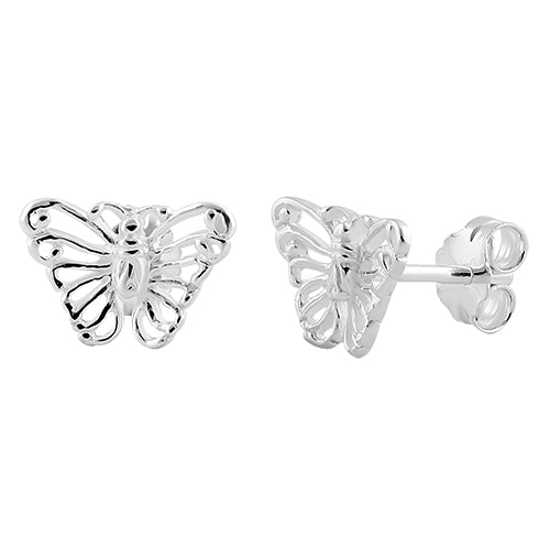 Sterling Silver Butterfly Earrings