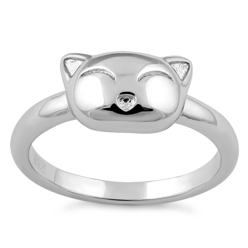 Sterling Silver Cat Ring