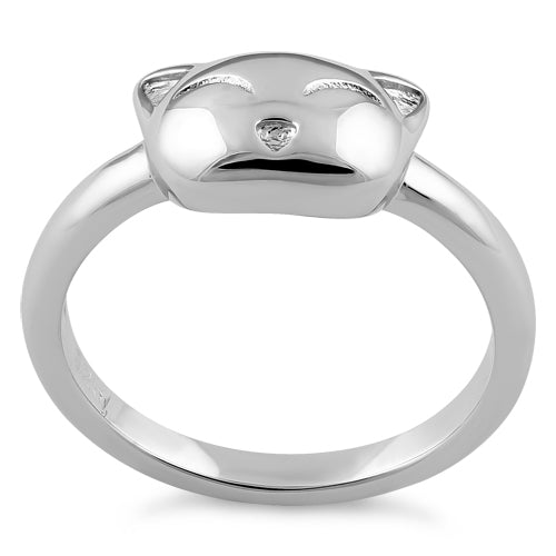 Sterling Silver Cat Ring