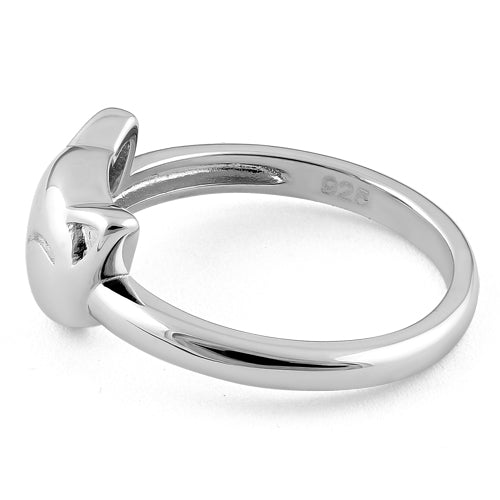 Sterling Silver Cat Ring