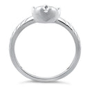 Sterling Silver Cat Ring