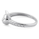 Sterling Silver Cat Ring
