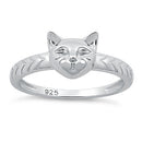 Sterling Silver Cat Ring