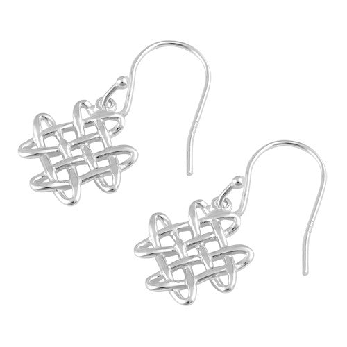 Sterling Silver Celtic Knot Hook Earrings