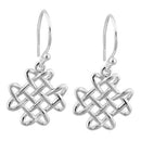 Sterling Silver Celtic Knot Hook Earrings