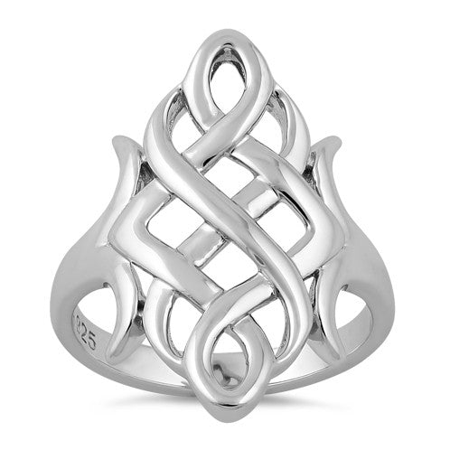 Sterling Silver Celtic Swirl Ring