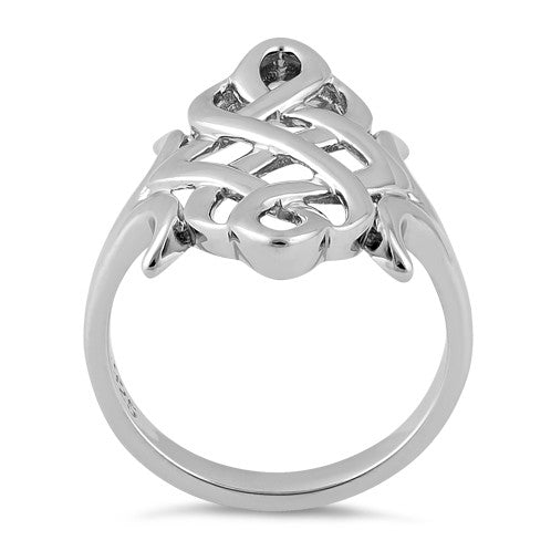 Sterling Silver Celtic Swirl Ring
