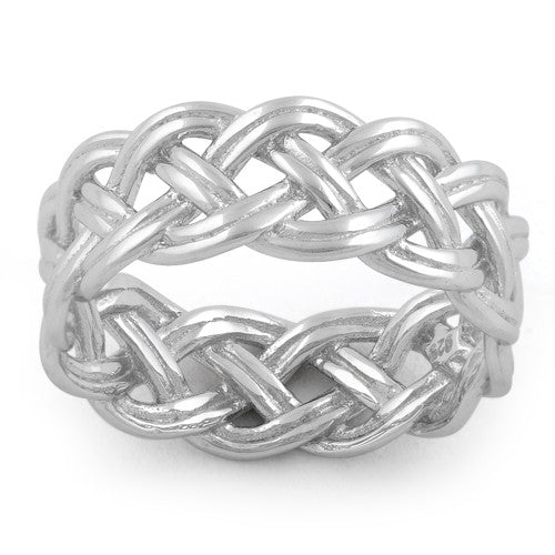 Sterling Silver Celtic Woven Ring