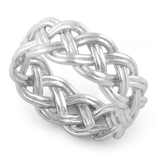 Sterling Silver Celtic Woven Ring