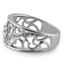 Sterling Silver Center Flower Ring