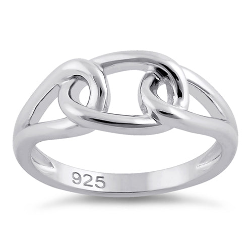 Sterling Silver Chain Knot Ring
