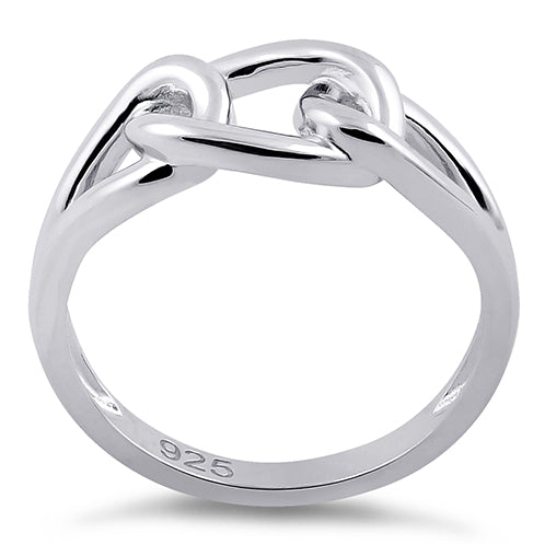 Sterling Silver Chain Knot Ring