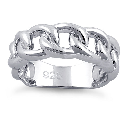 Sterling Silver Chain Link Ring